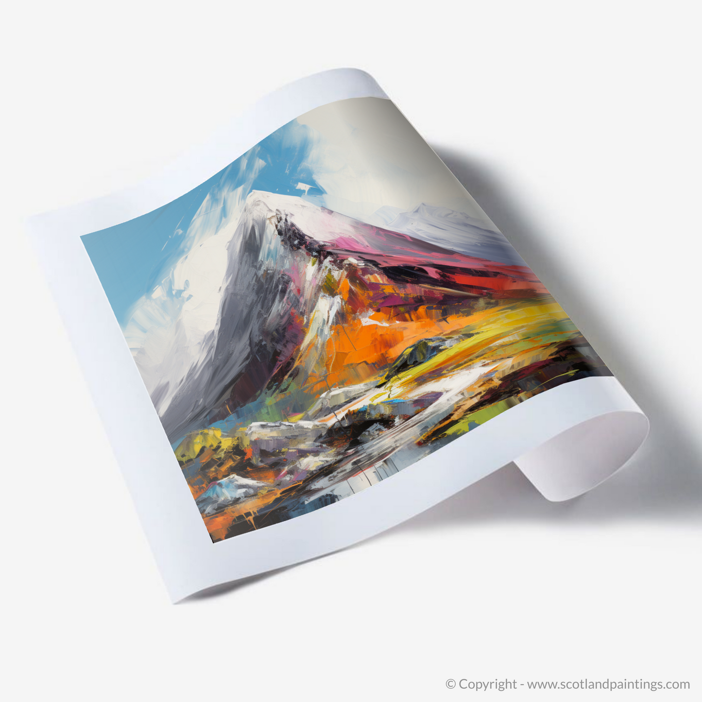 Art Print of Stob Coire Raineach (Buachaille Etive Beag)