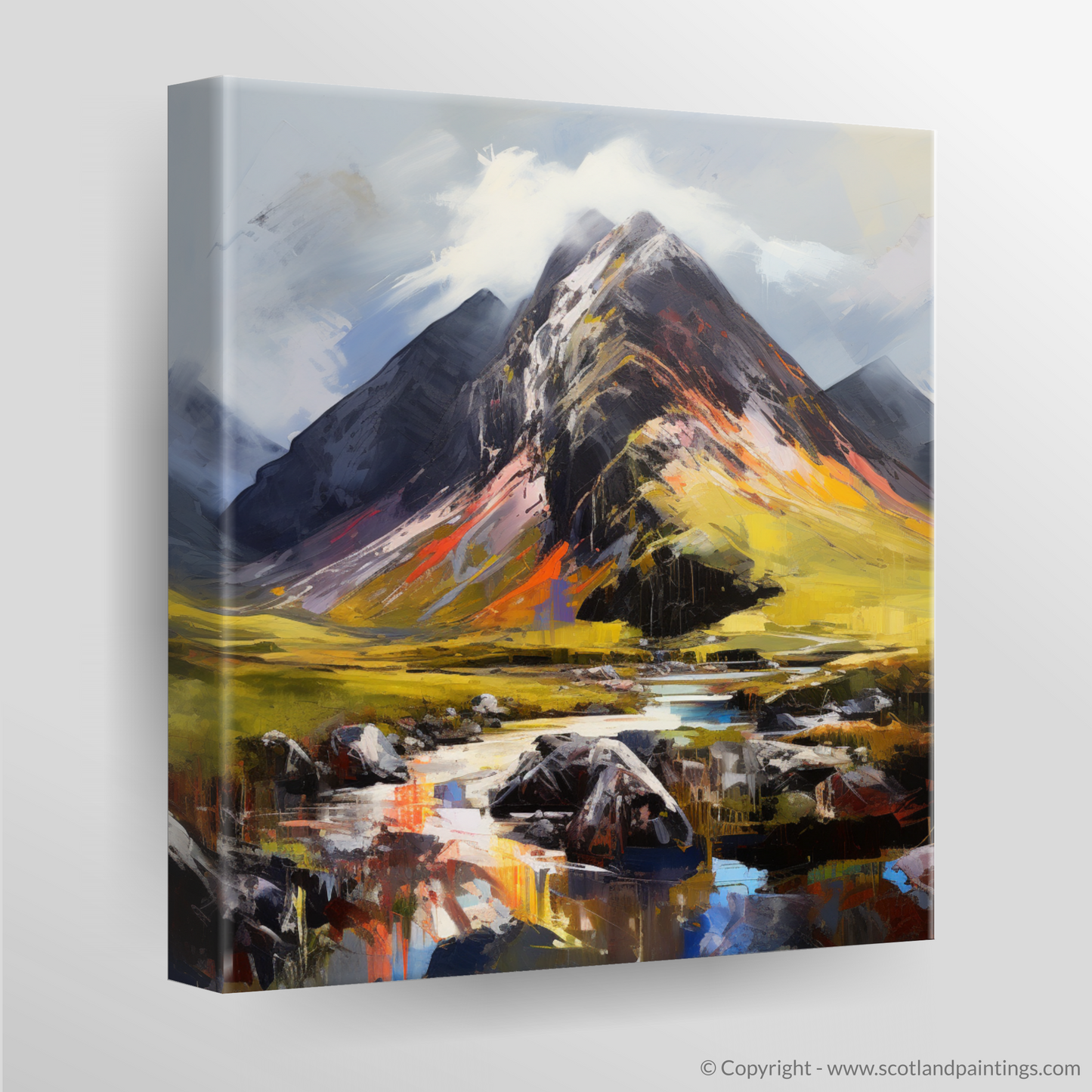 Canvas Print of Stob Coire Raineach (Buachaille Etive Beag)