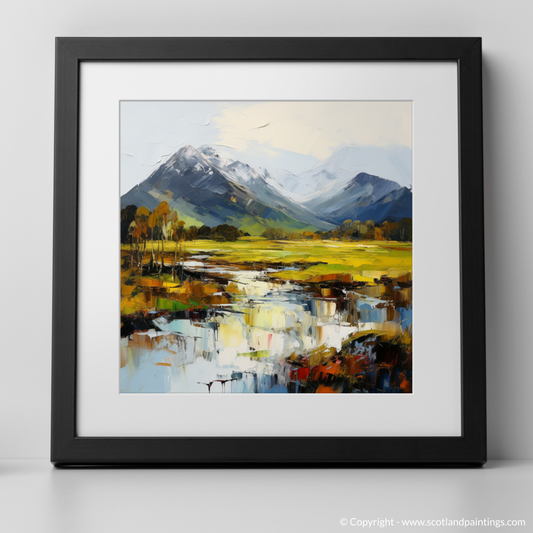 Art Print of Ben Nevis, Highlands with a black frame