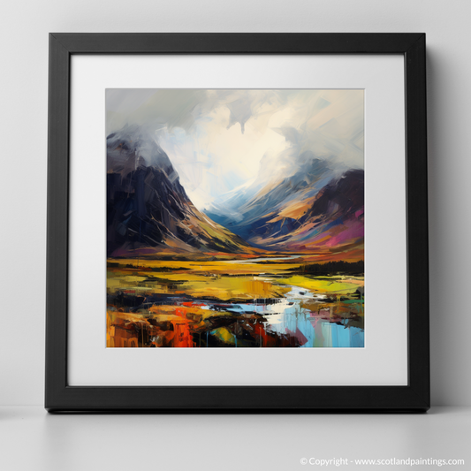 Painting and Art Print of Ben Nevis, Highlands. Highland Majesty: An Expressionist Tribute to Ben Nevis.