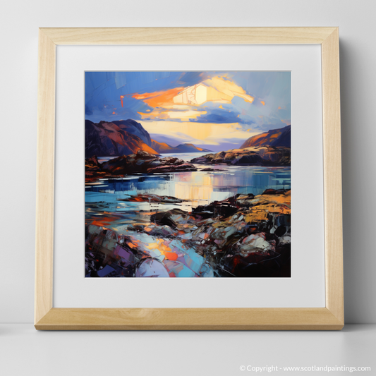 Painting and Art Print of Easdale Sound at dusk. Twilight Embrace at Easdale Sound.