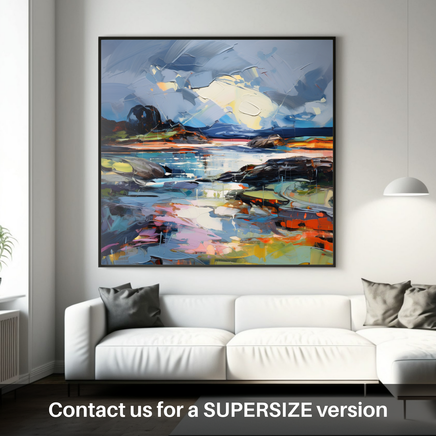 Huge supersize print of Ardtun Bay with a stormy sky