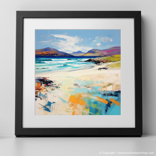 Art Print of Luskentyre Sands, Isle of Lewis with a black frame