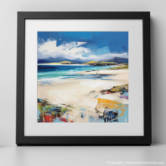 Art Print of Luskentyre Sands, Isle of Lewis with a black frame