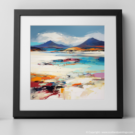 Art Print of Luskentyre Sands, Isle of Lewis with a black frame