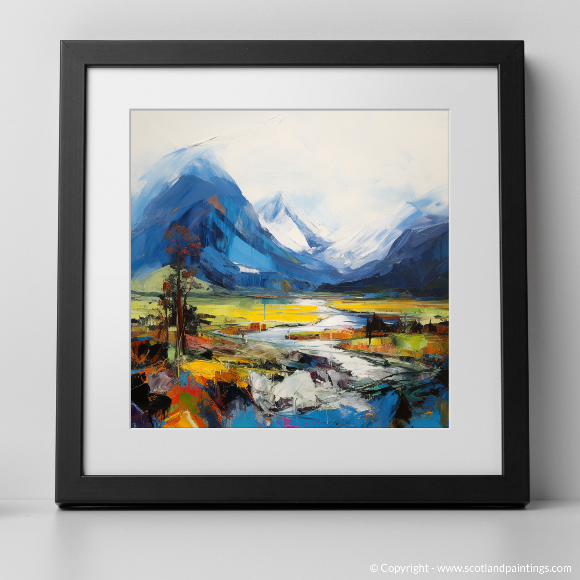 Art Print of Ben Nevis with a black frame