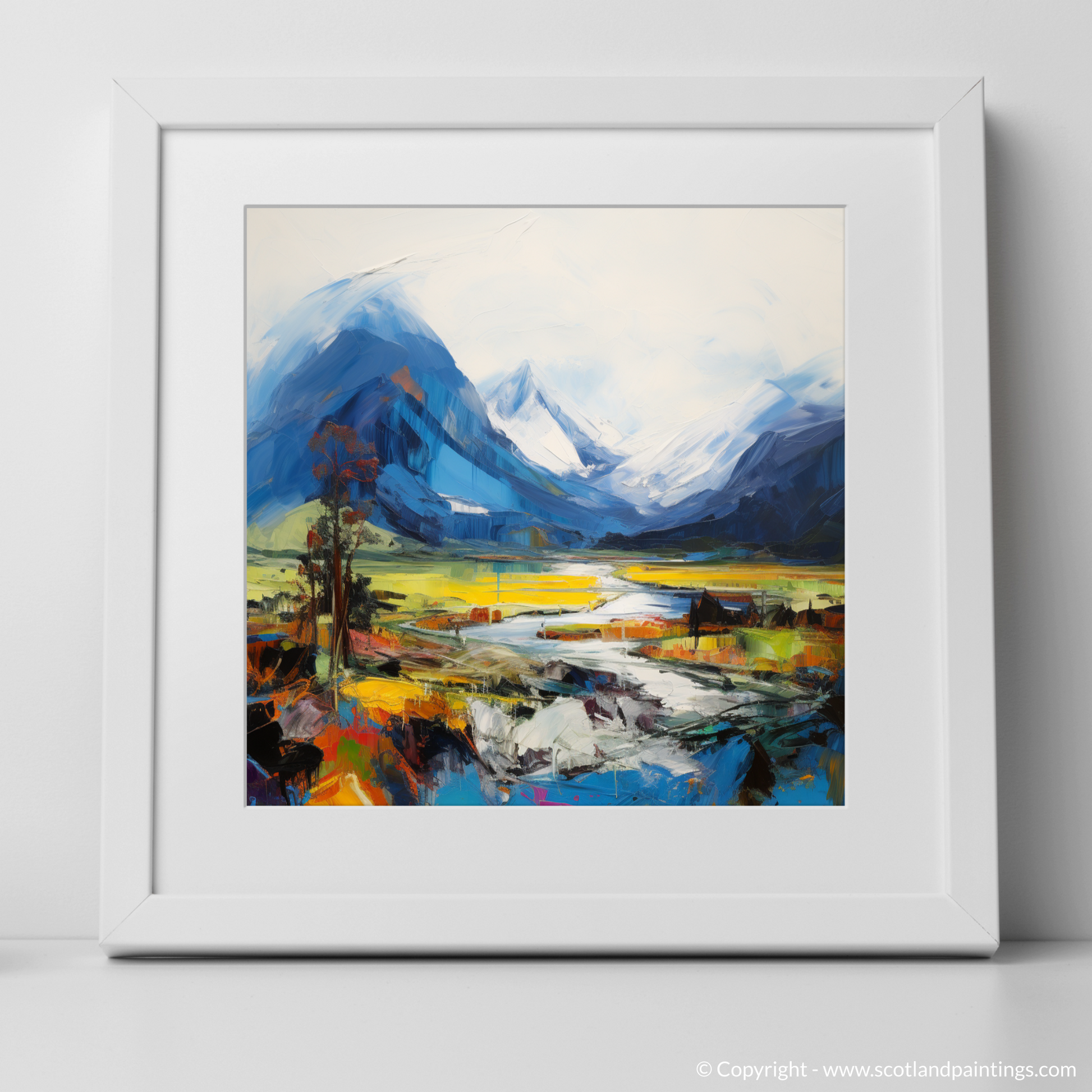 Art Print of Ben Nevis with a white frame