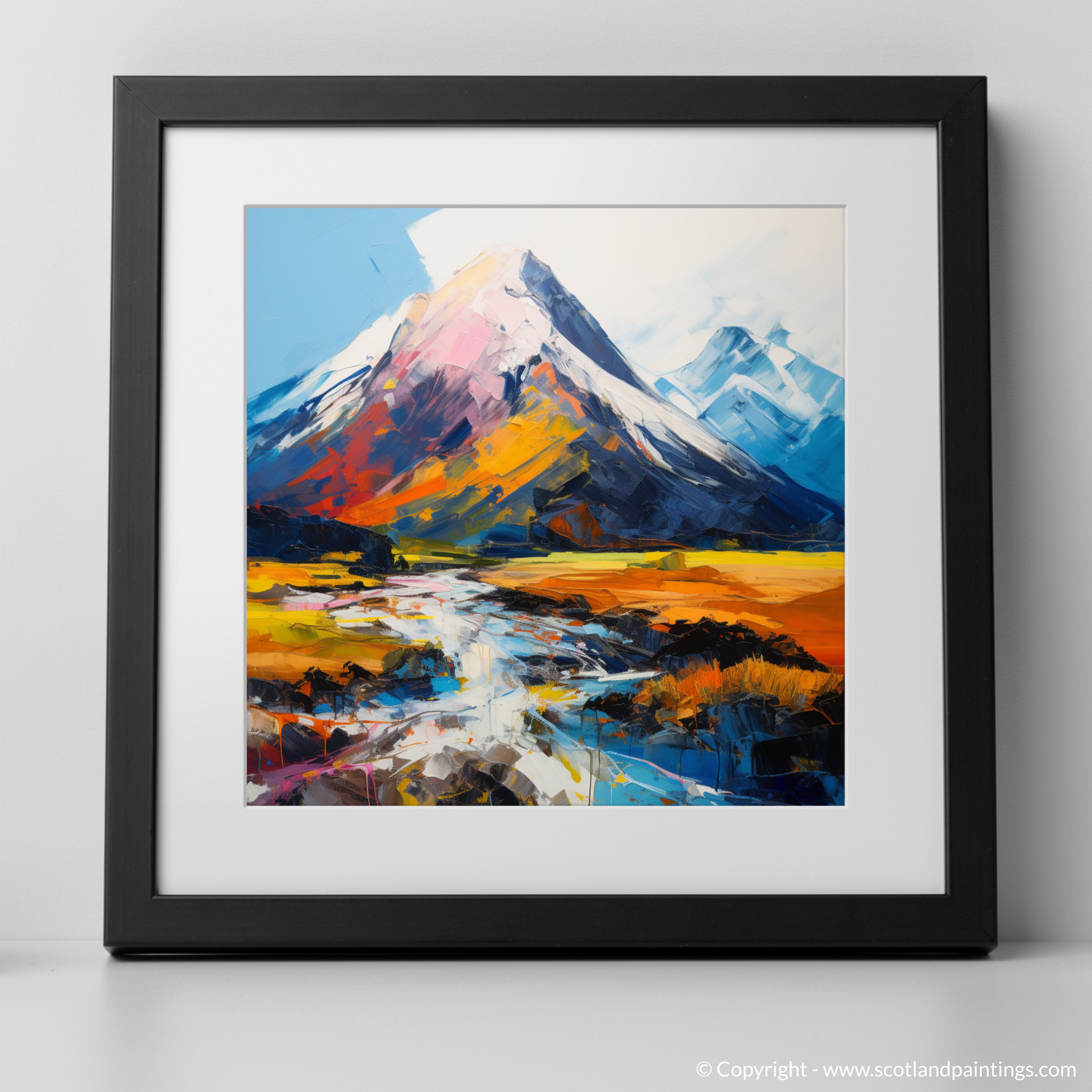 Art Print of Ben Nevis with a black frame