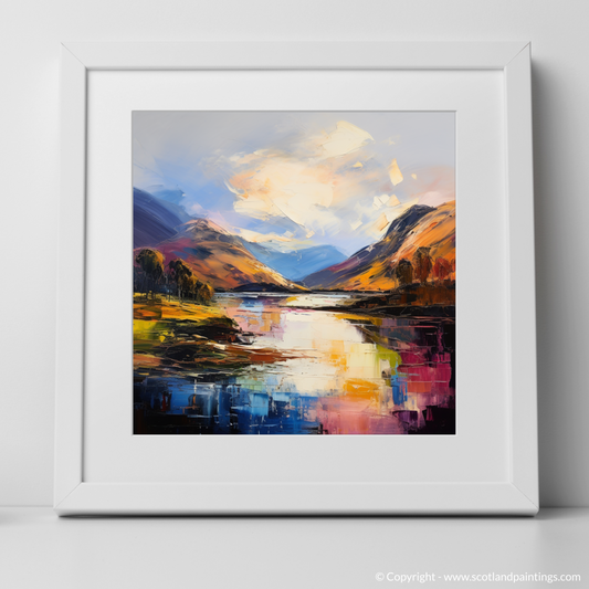 Art Print of Loch Ness, Highlands with a white frame