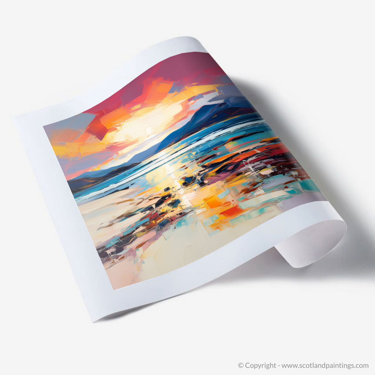 Art Print of Luskentyre Beach at sunset