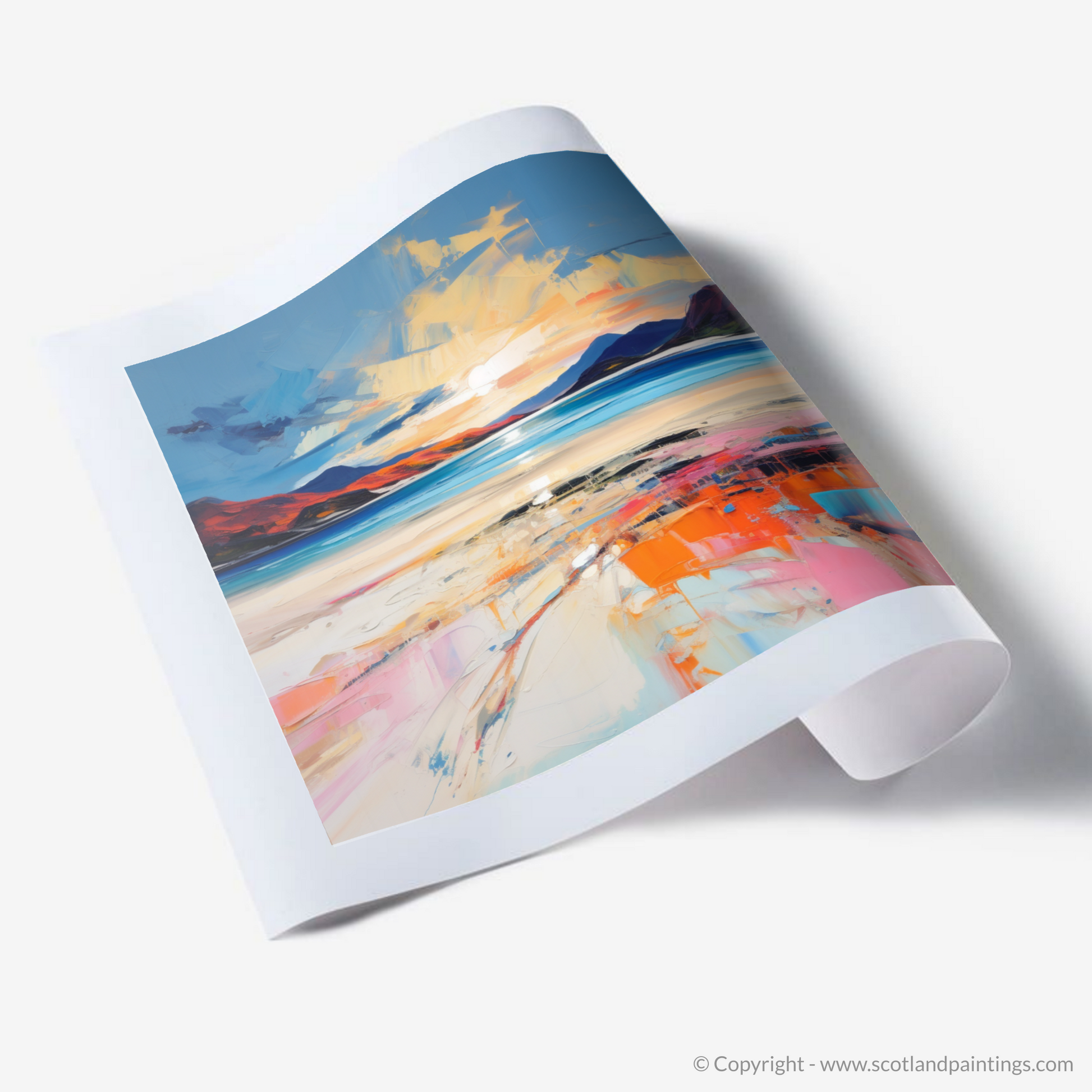 Art Print of Luskentyre Beach at sunset