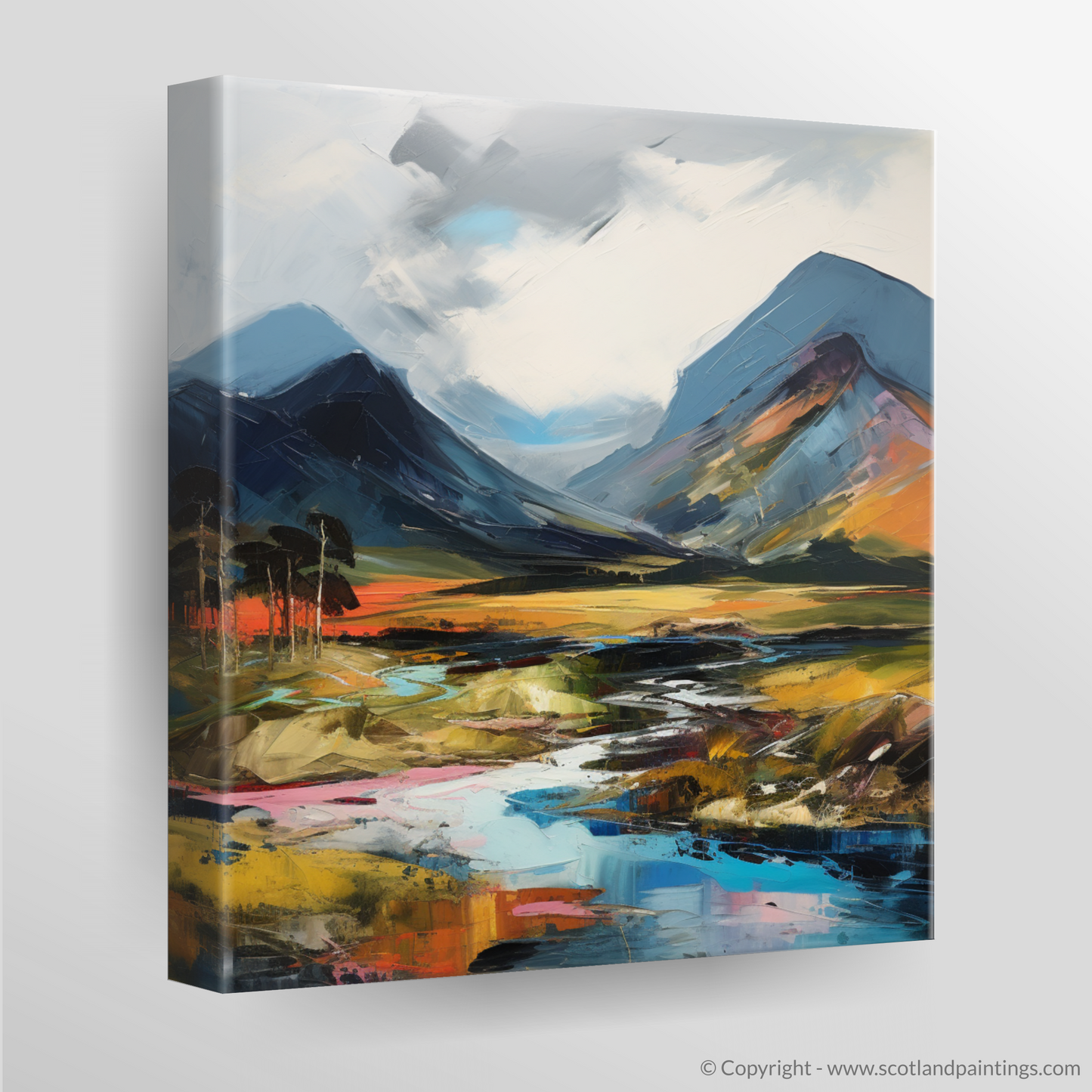 Painting and Art Print of Meall Corranaich. Expressionist Ode to Meall Corranaich.