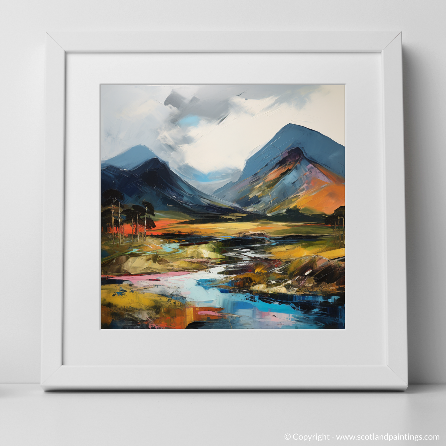 Painting and Art Print of Meall Corranaich. Expressionist Ode to Meall Corranaich.