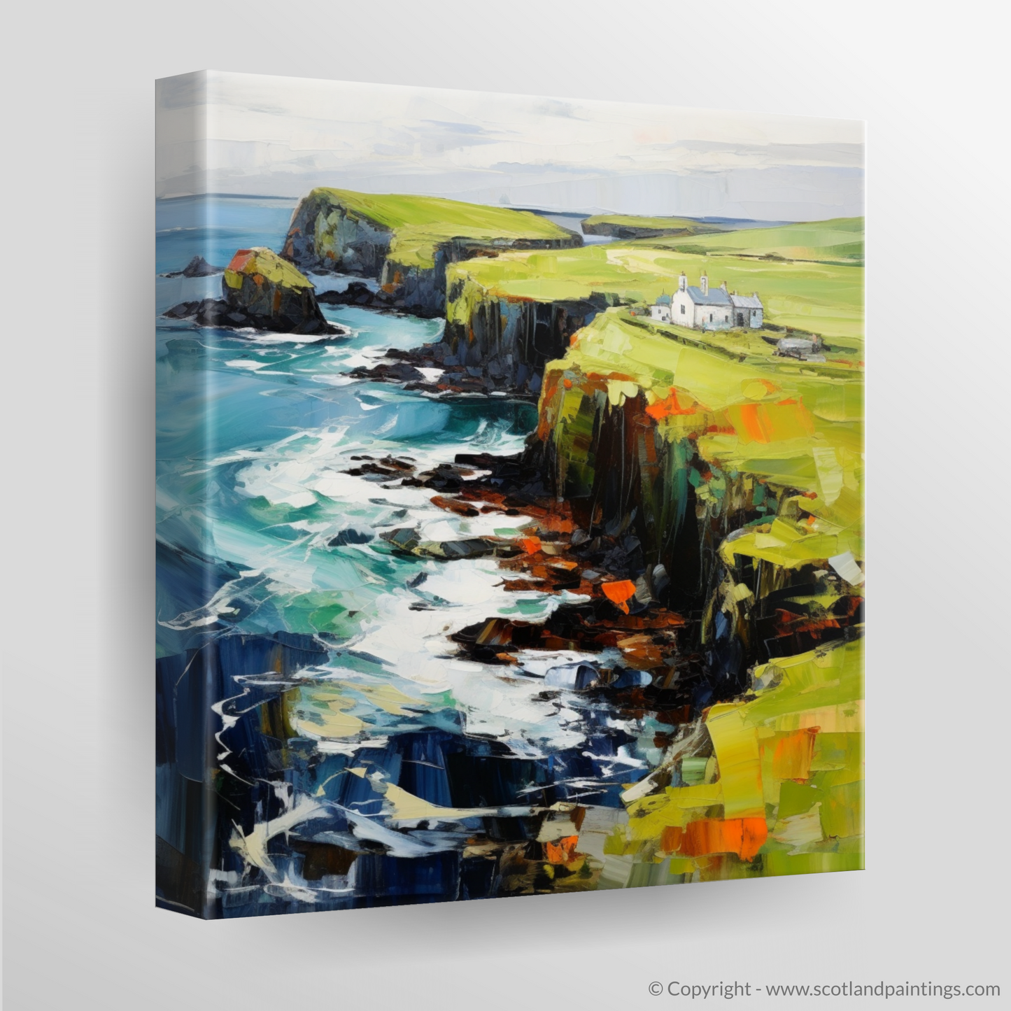 Canvas Print of Shetland, North of mainland Scotland