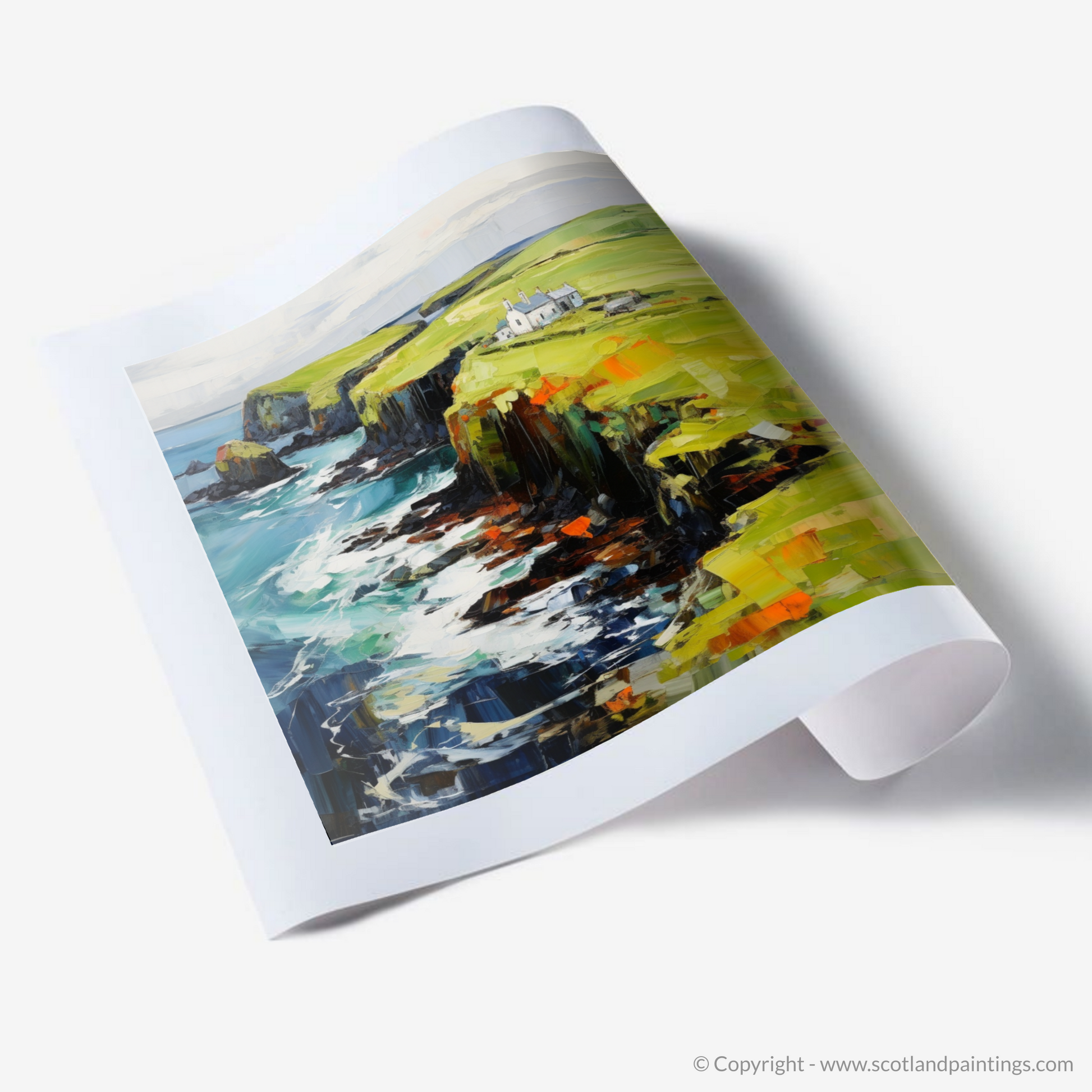 Art Print of Shetland, North of mainland Scotland