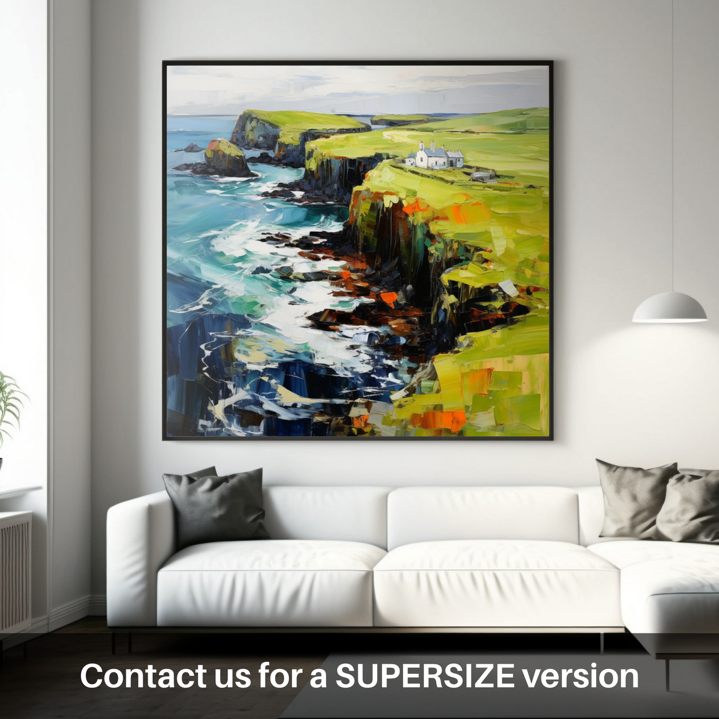 Huge supersize print of Shetland, North of mainland Scotland