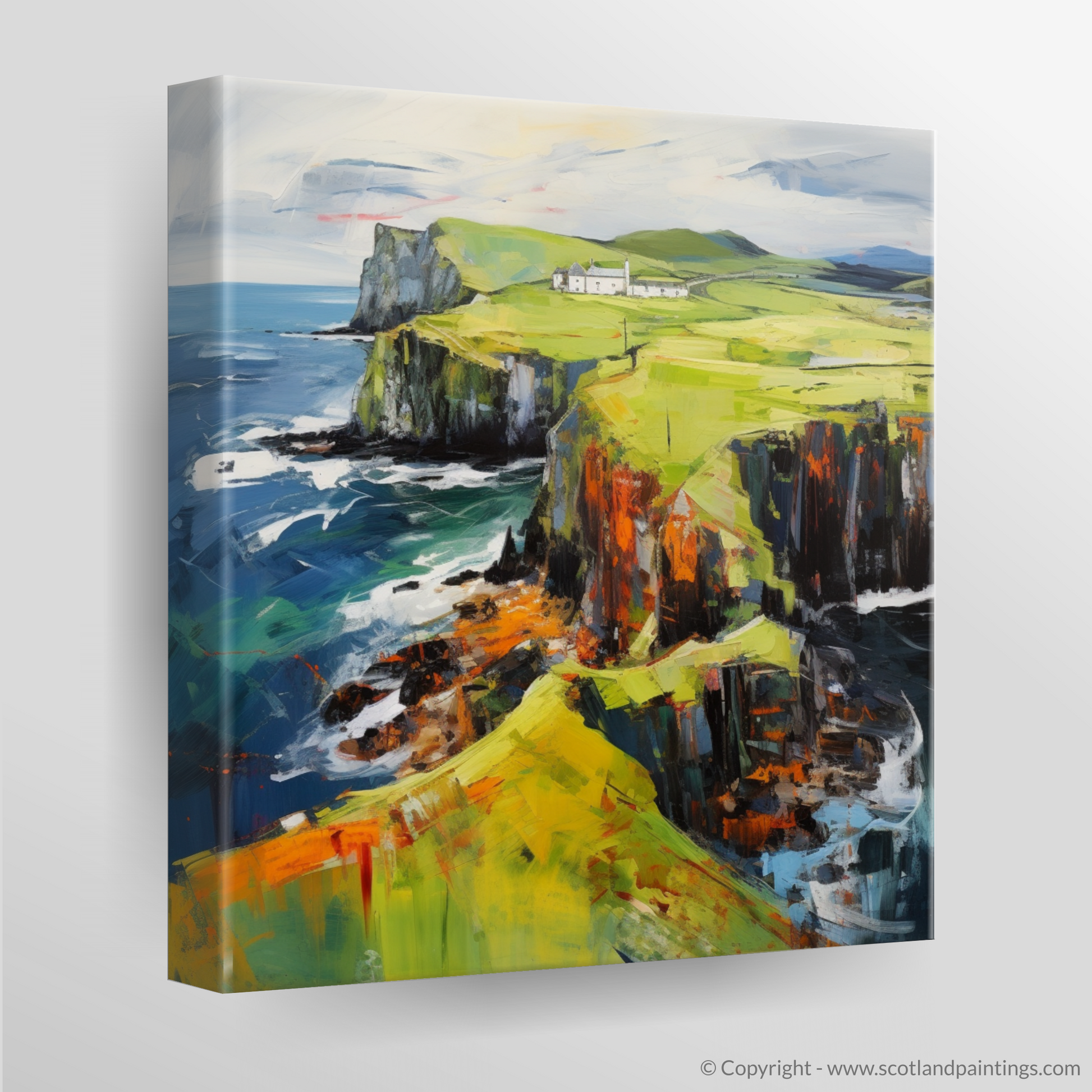 Canvas Print of Shetland, North of mainland Scotland