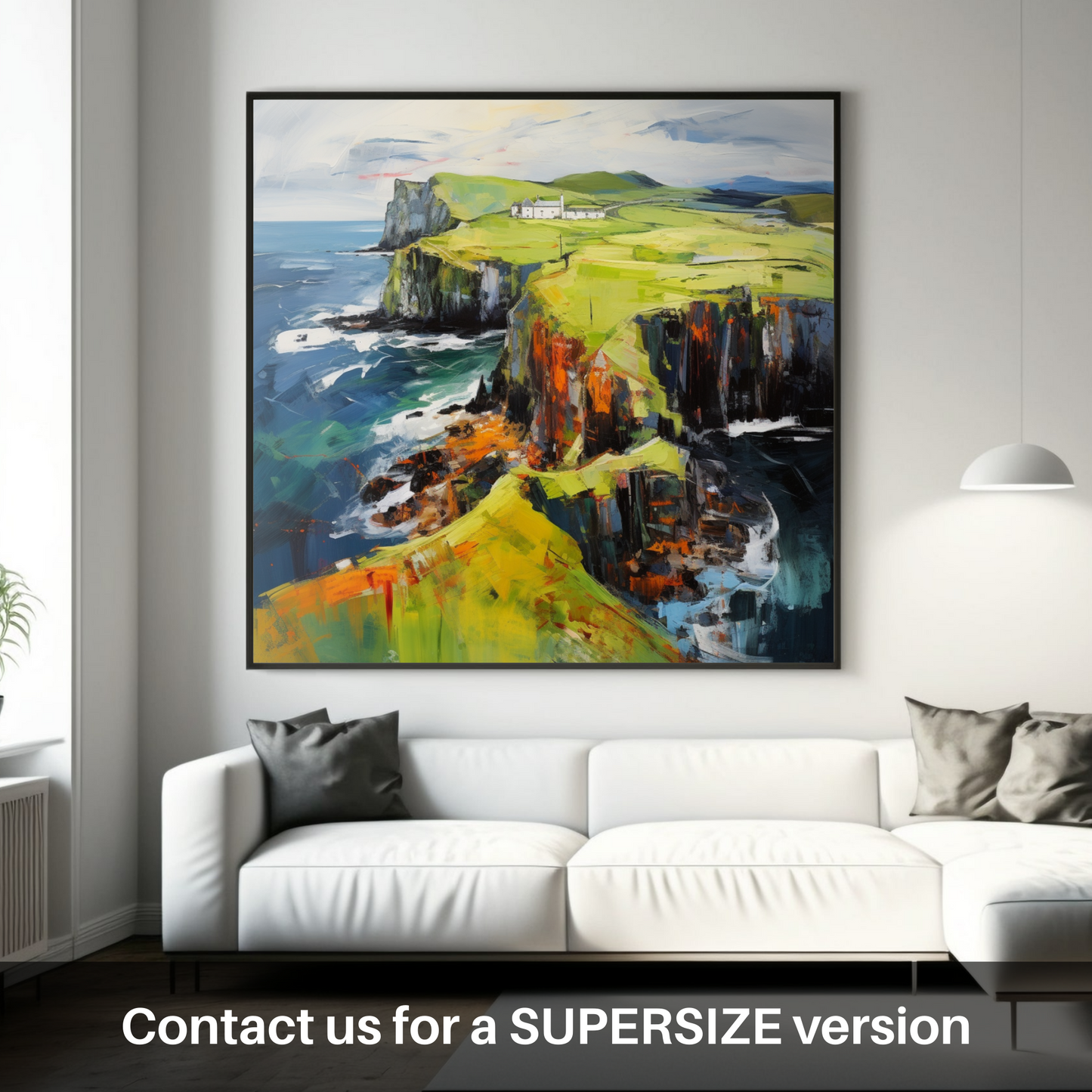 Huge supersize print of Shetland, North of mainland Scotland