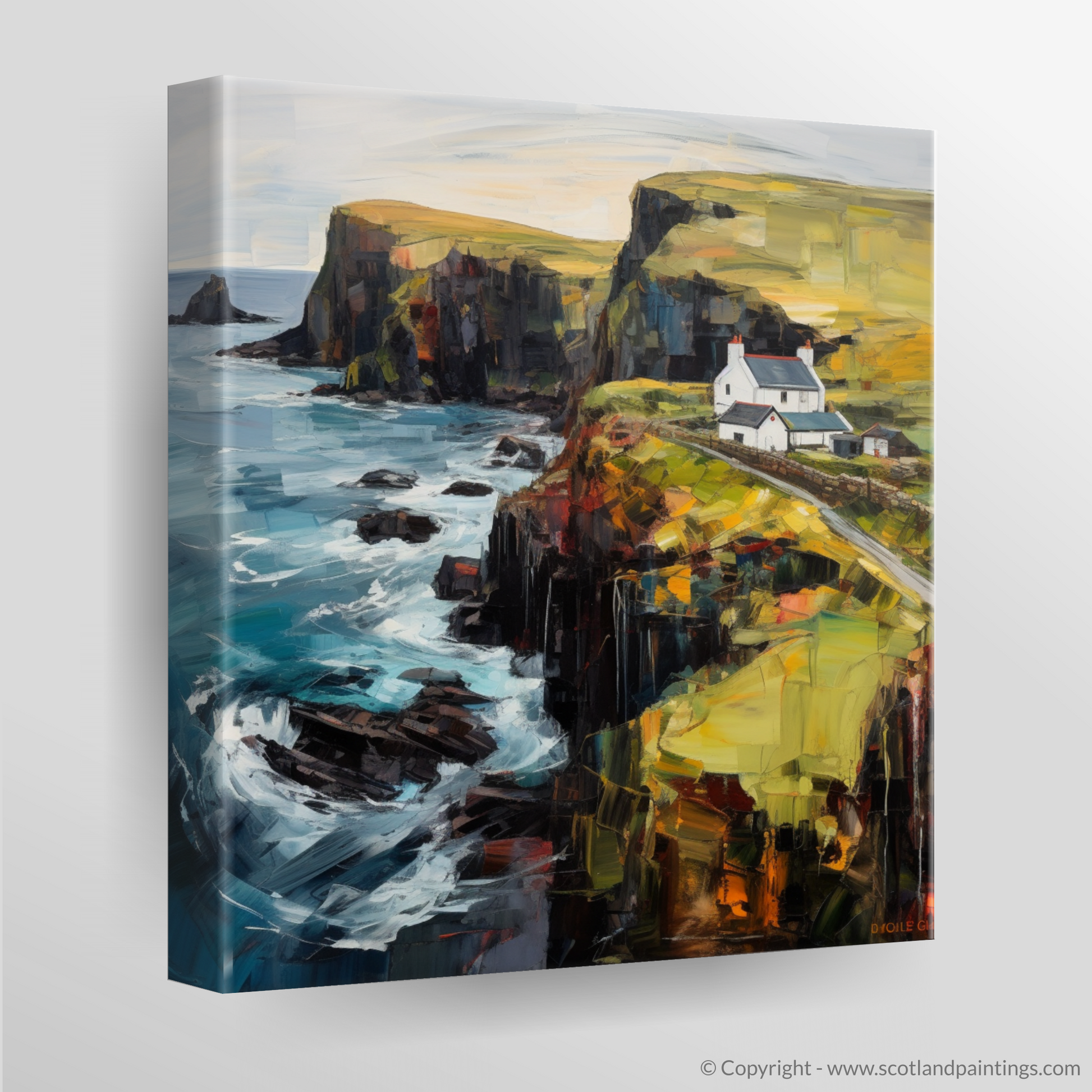 Canvas Print of Shetland, North of mainland Scotland