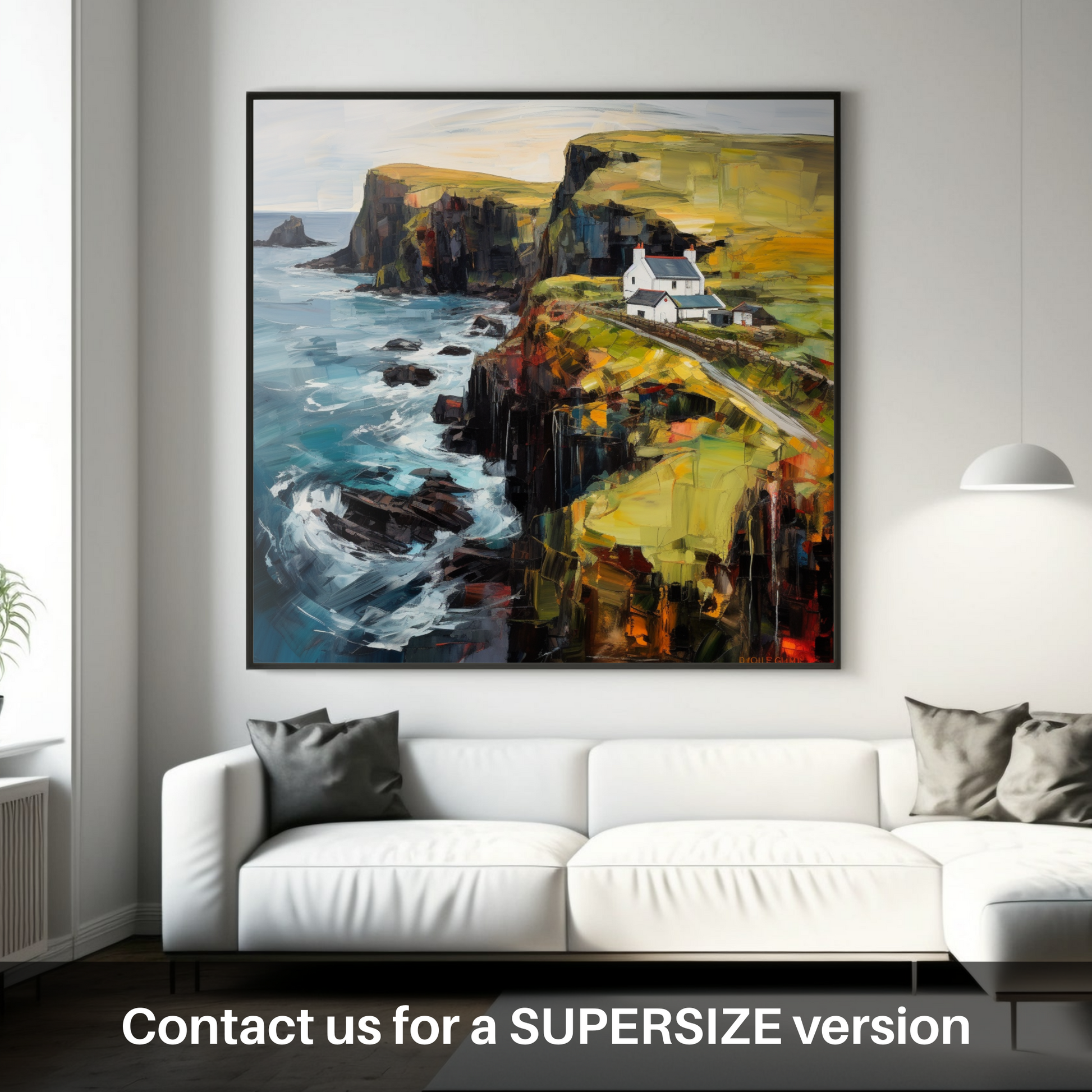 Huge supersize print of Shetland, North of mainland Scotland