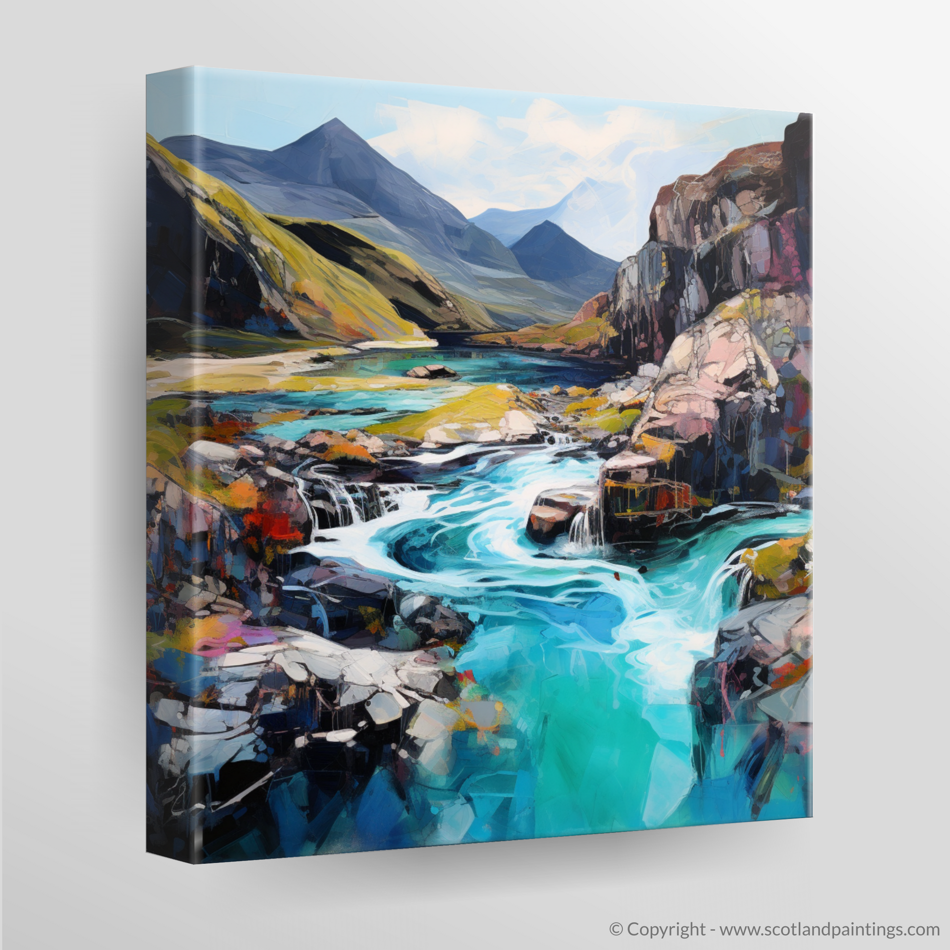 Canvas Print of The Fairy Pools, Isle of Skye