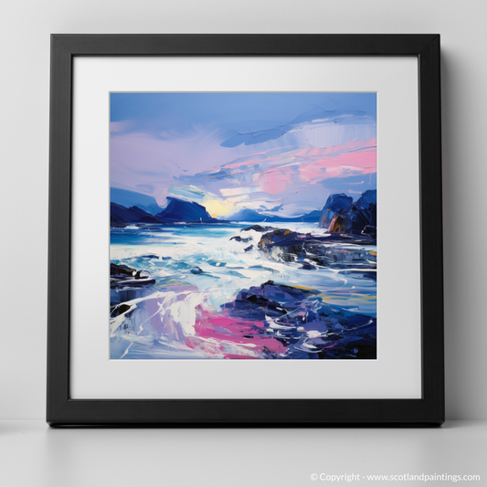 Painting and Art Print of Sound of Iona, Isle of Iona. Sound of Iona: An Expressionist Ode to Scottish Coves.