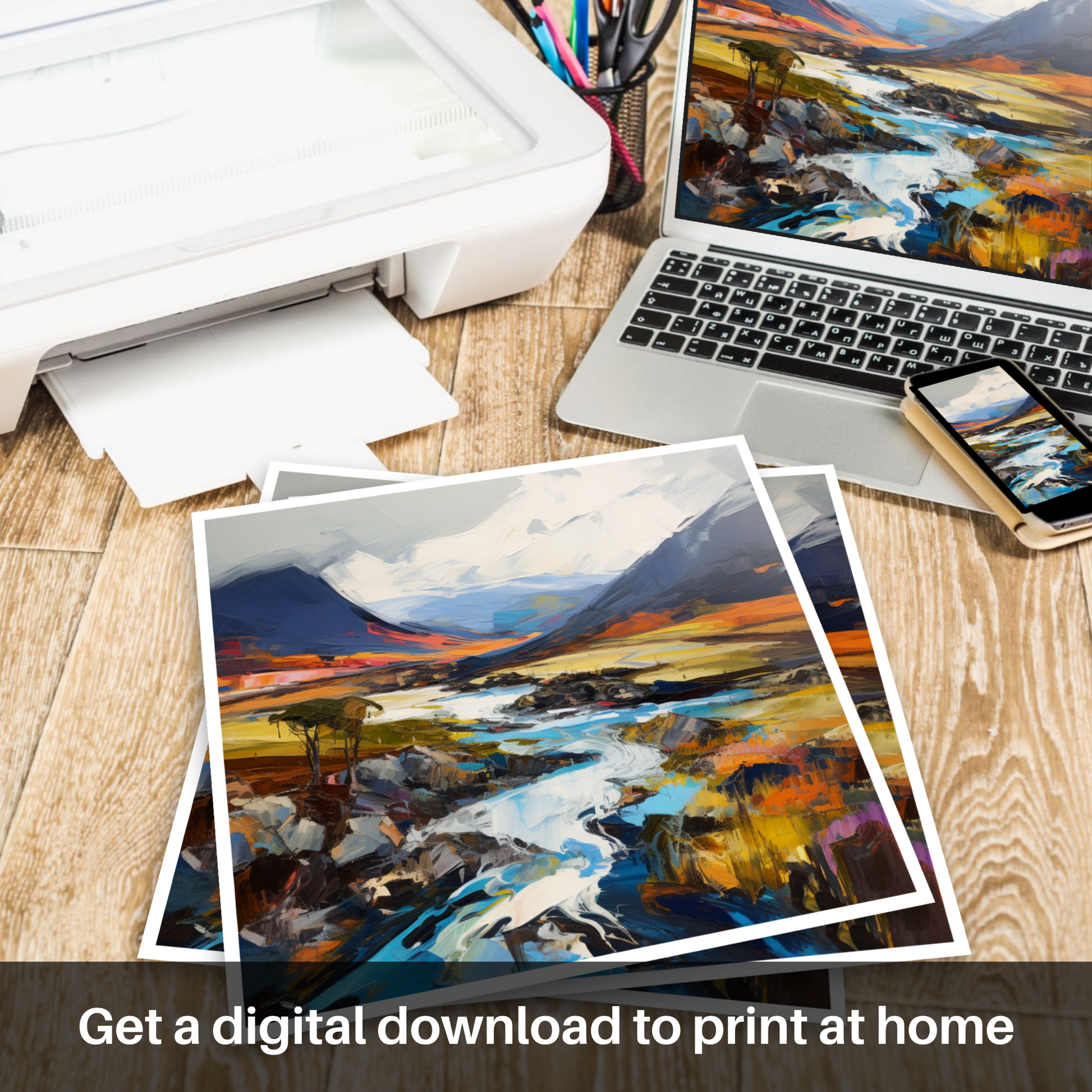 Downloadable and printable picture of Geal-chàrn (Drumochter)