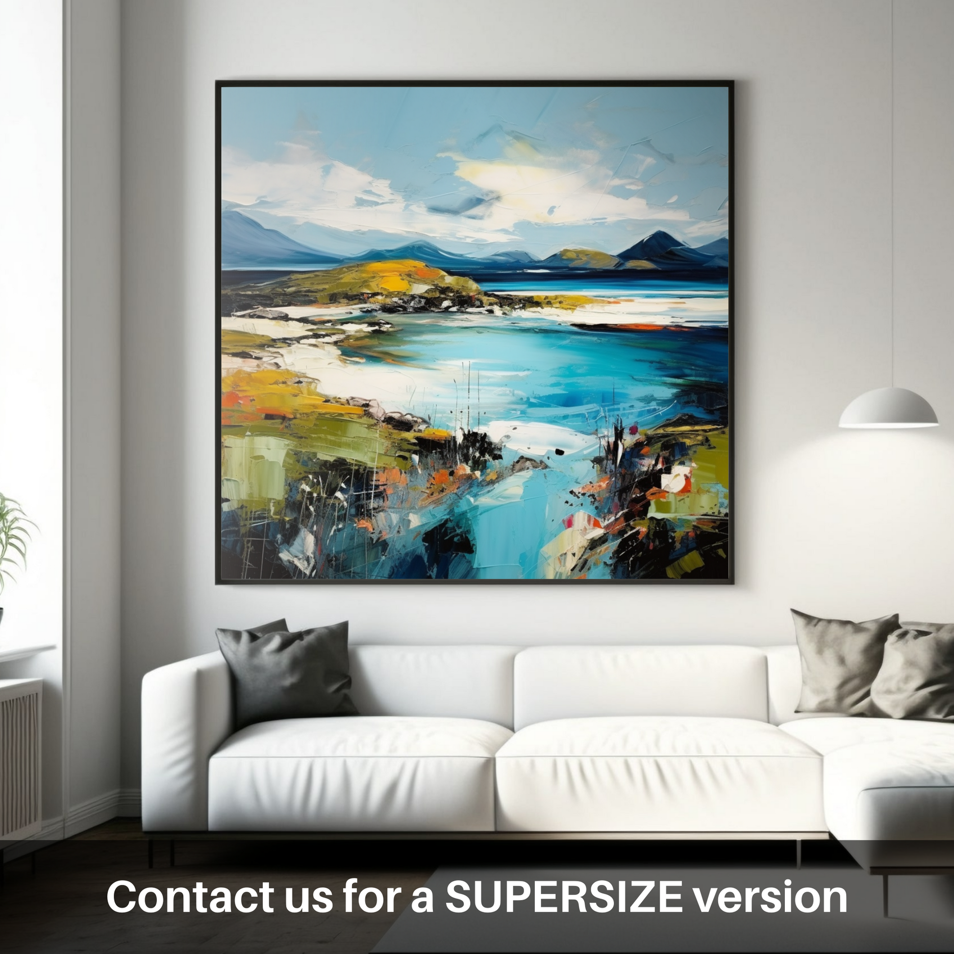 Huge supersize print of Isle of Barra, Outer Hebrides