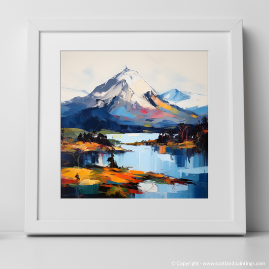 Art Print of Ben Lomond with a white frame