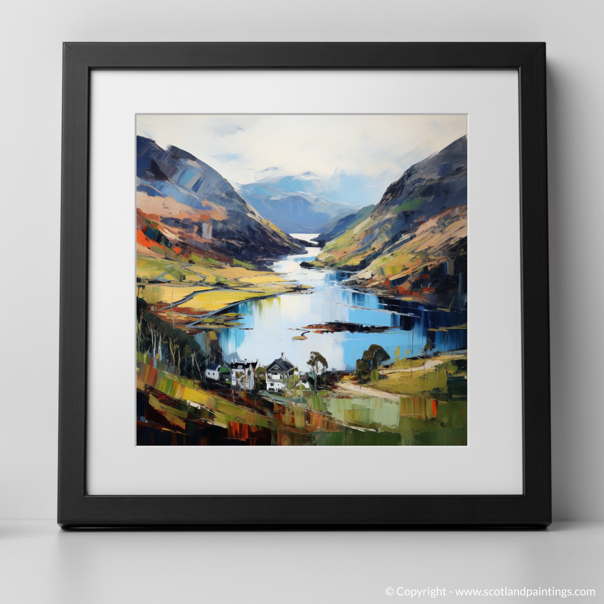 Art Print of Glenfinnan, Highlands with a black frame