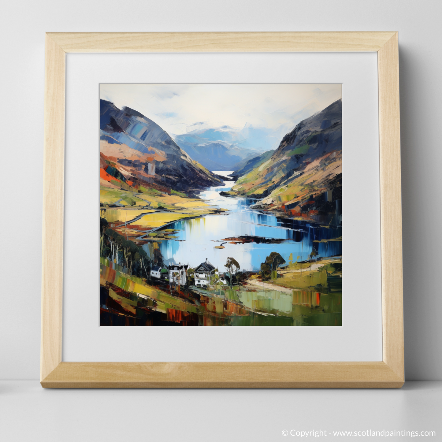 Art Print of Glenfinnan, Highlands with a natural frame