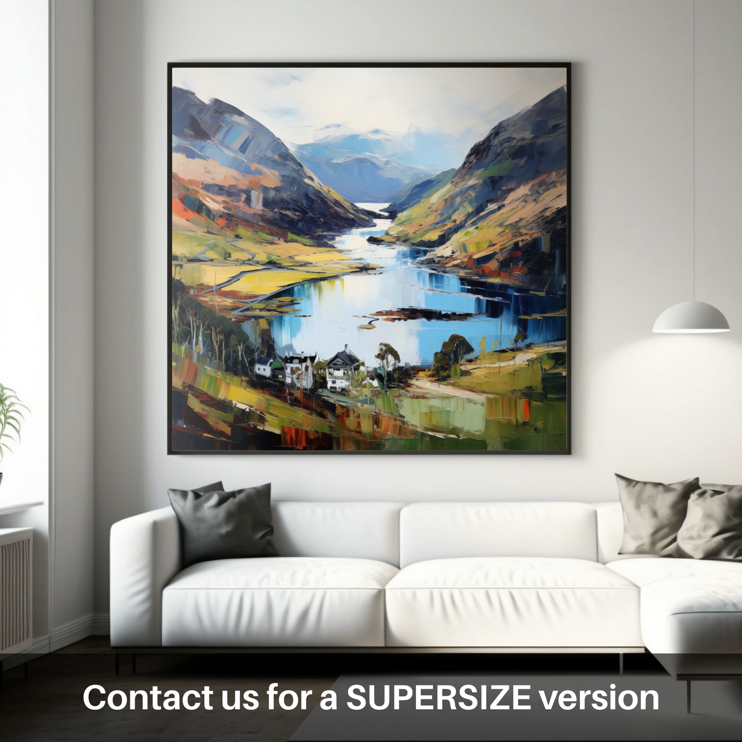 Huge supersize print of Glenfinnan, Highlands