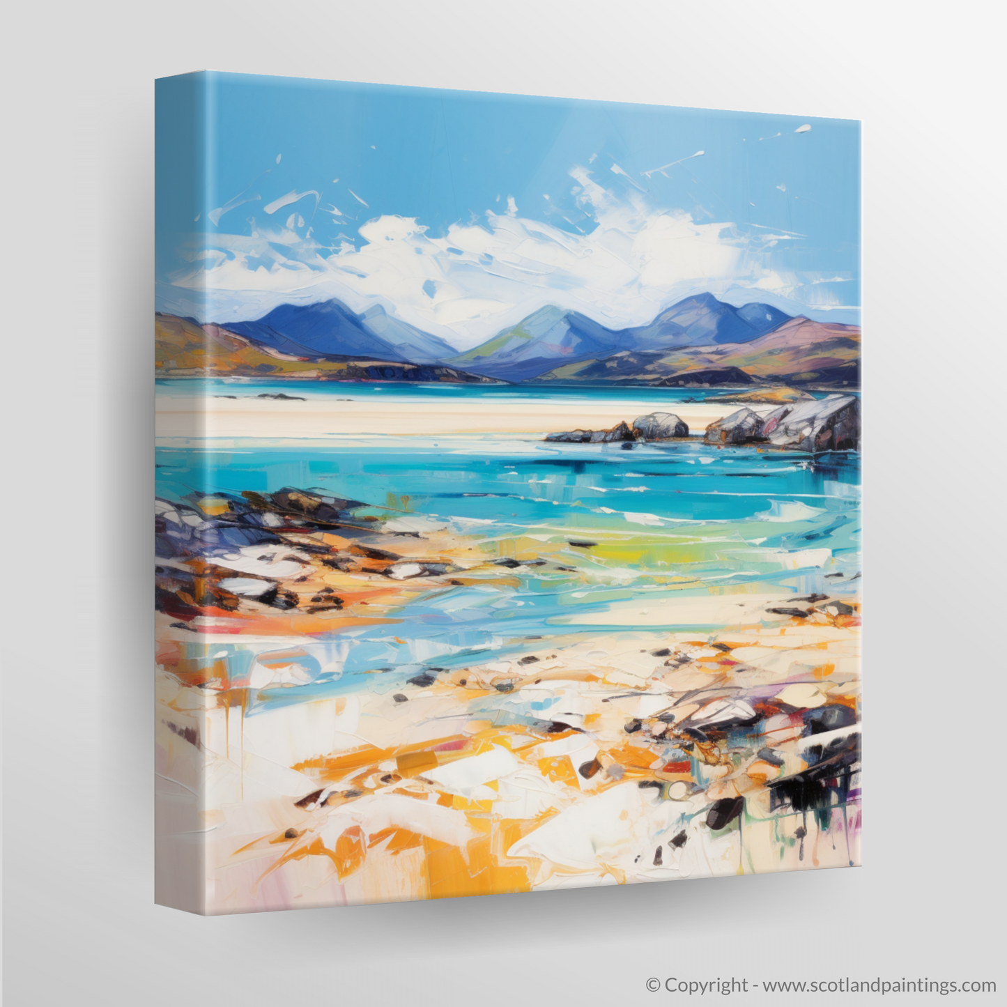 Canvas Print of Seilebost Beach, Isle of Harris