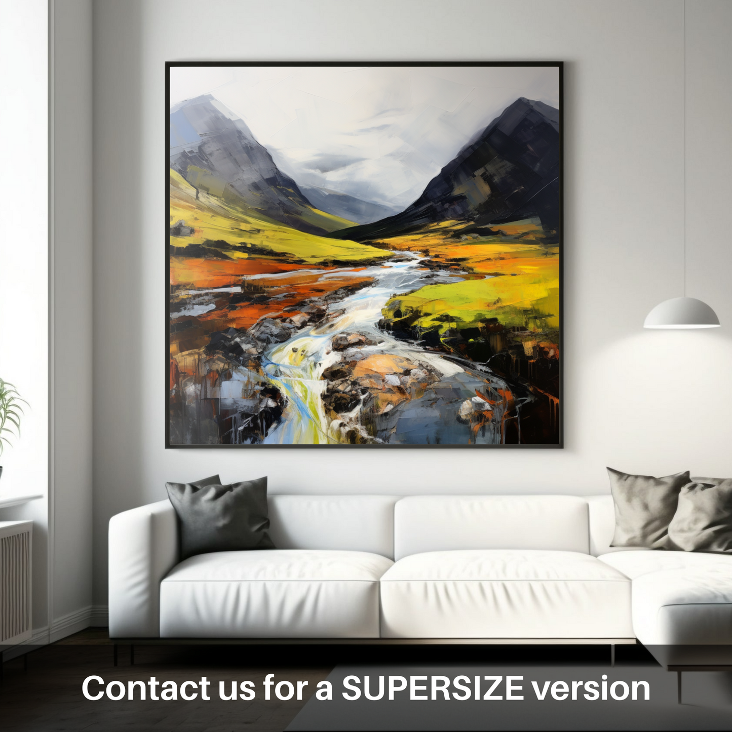 Huge supersize print of Glen Coe, Highlands