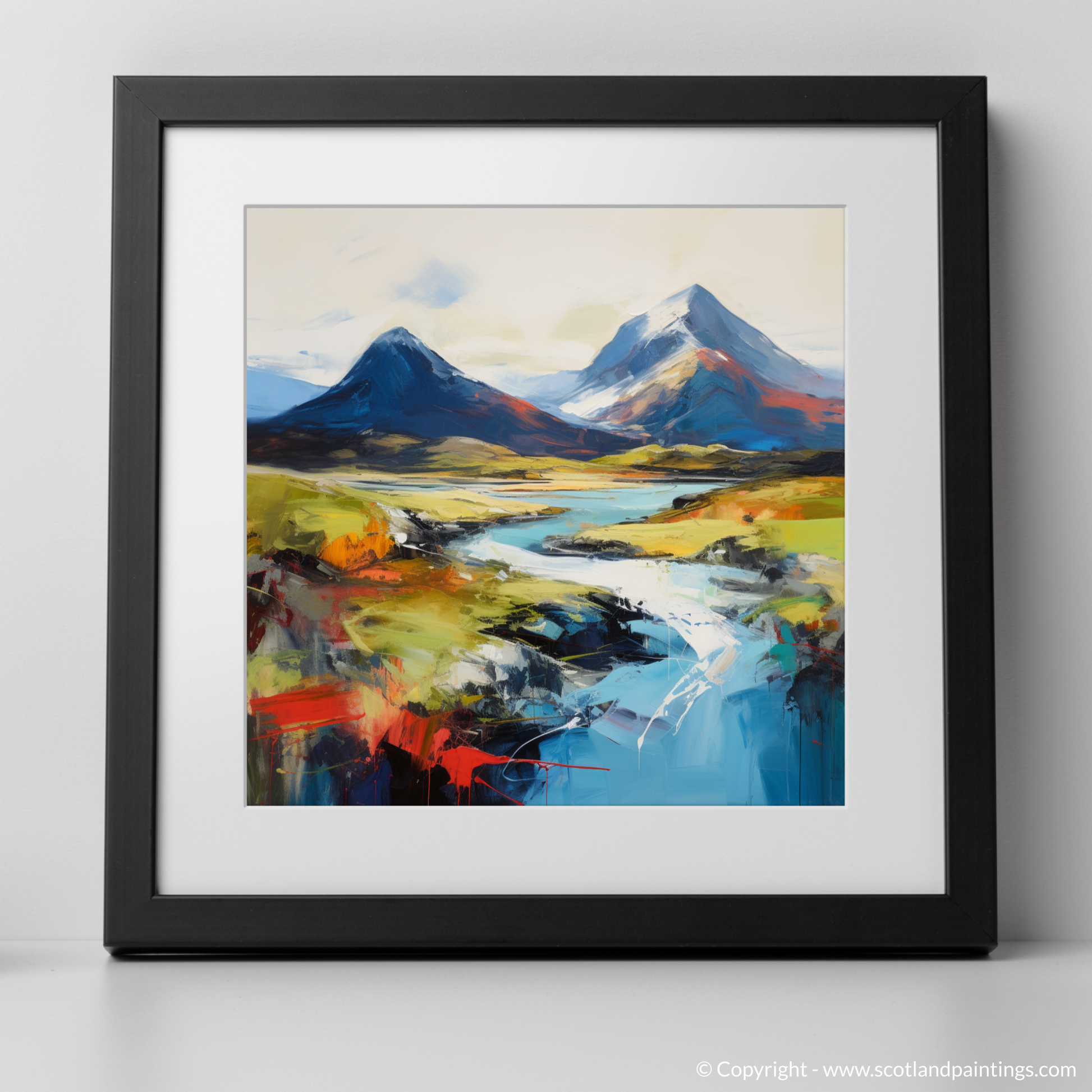 Art Print of Ben More, Isle of Mull with a black frame