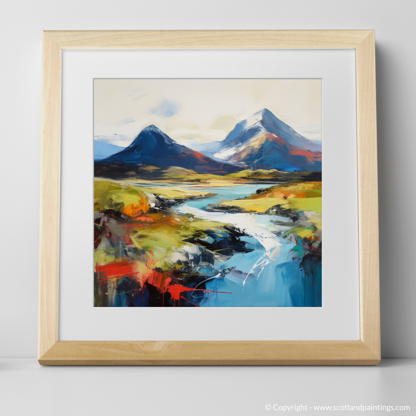 Art Print of Ben More, Isle of Mull with a natural frame