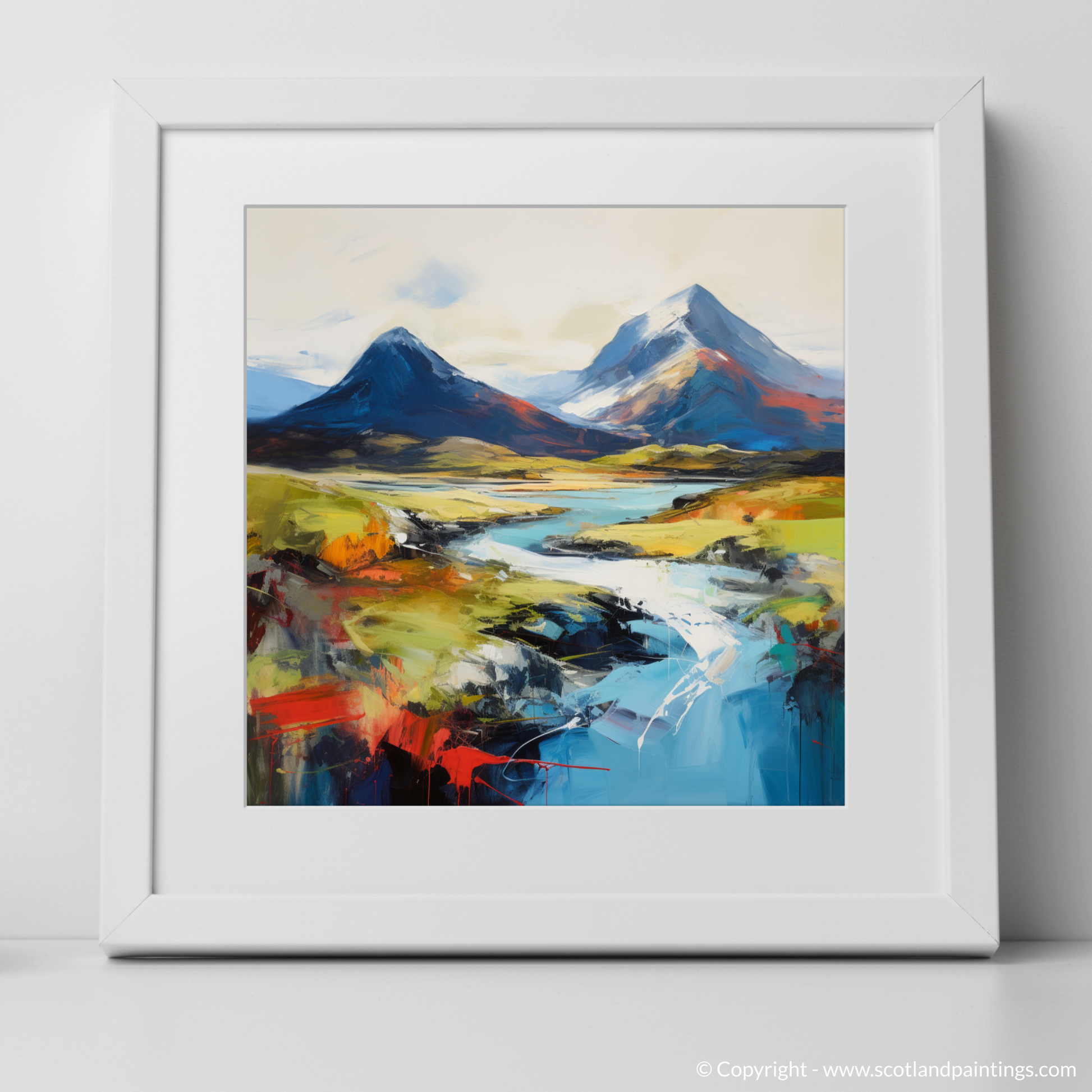 Art Print of Ben More, Isle of Mull with a white frame