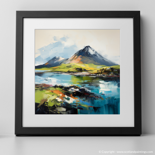 Art Print of Ben More, Isle of Mull with a black frame