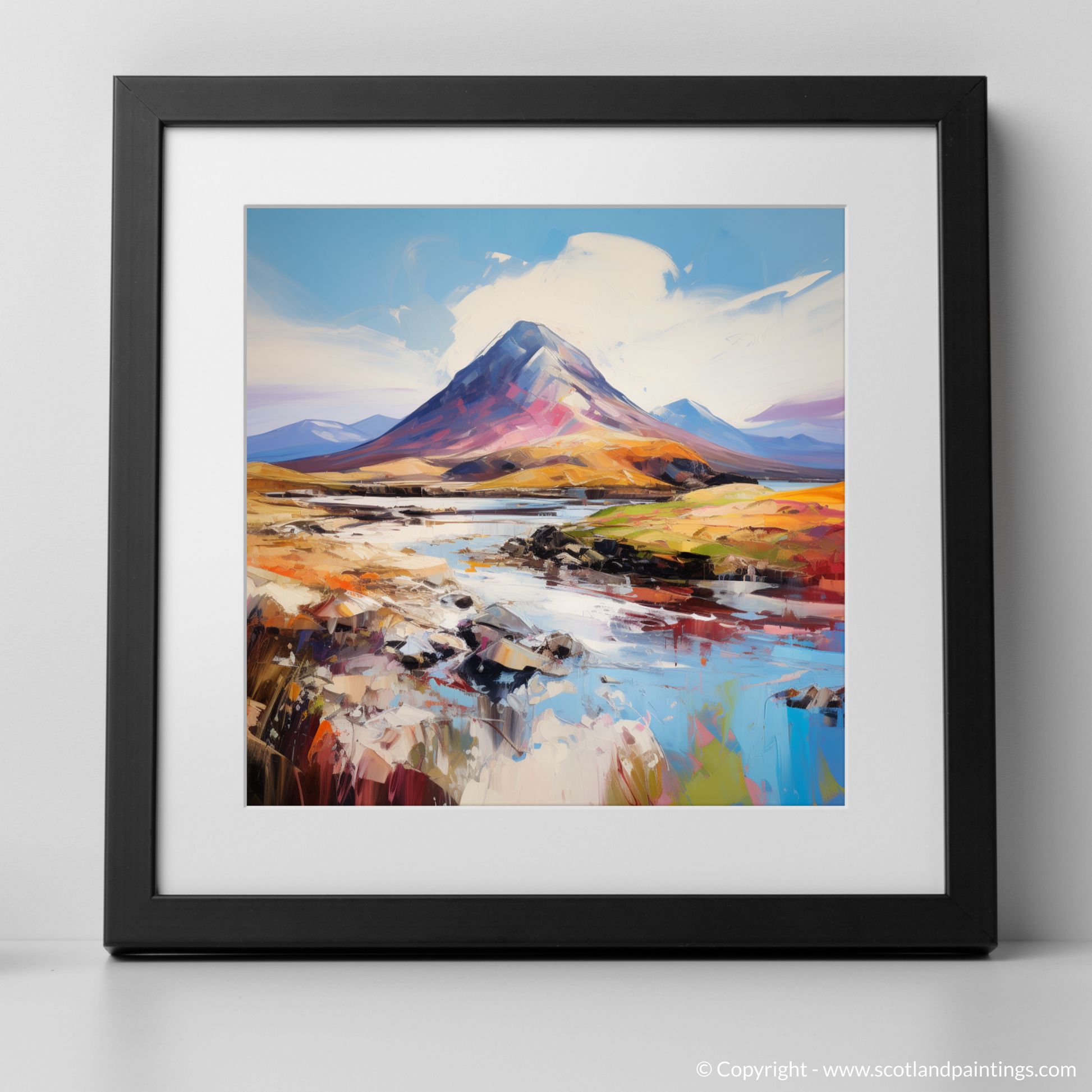 Art Print of Ben More, Isle of Mull with a black frame