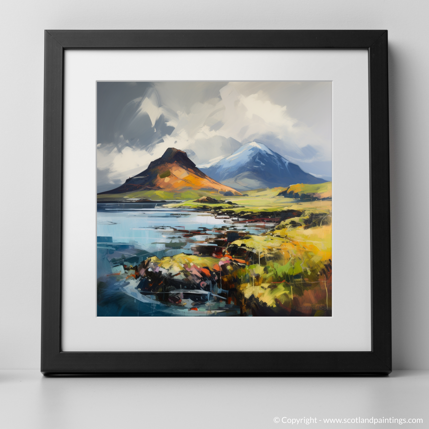 Art Print of Ben More, Isle of Mull with a black frame