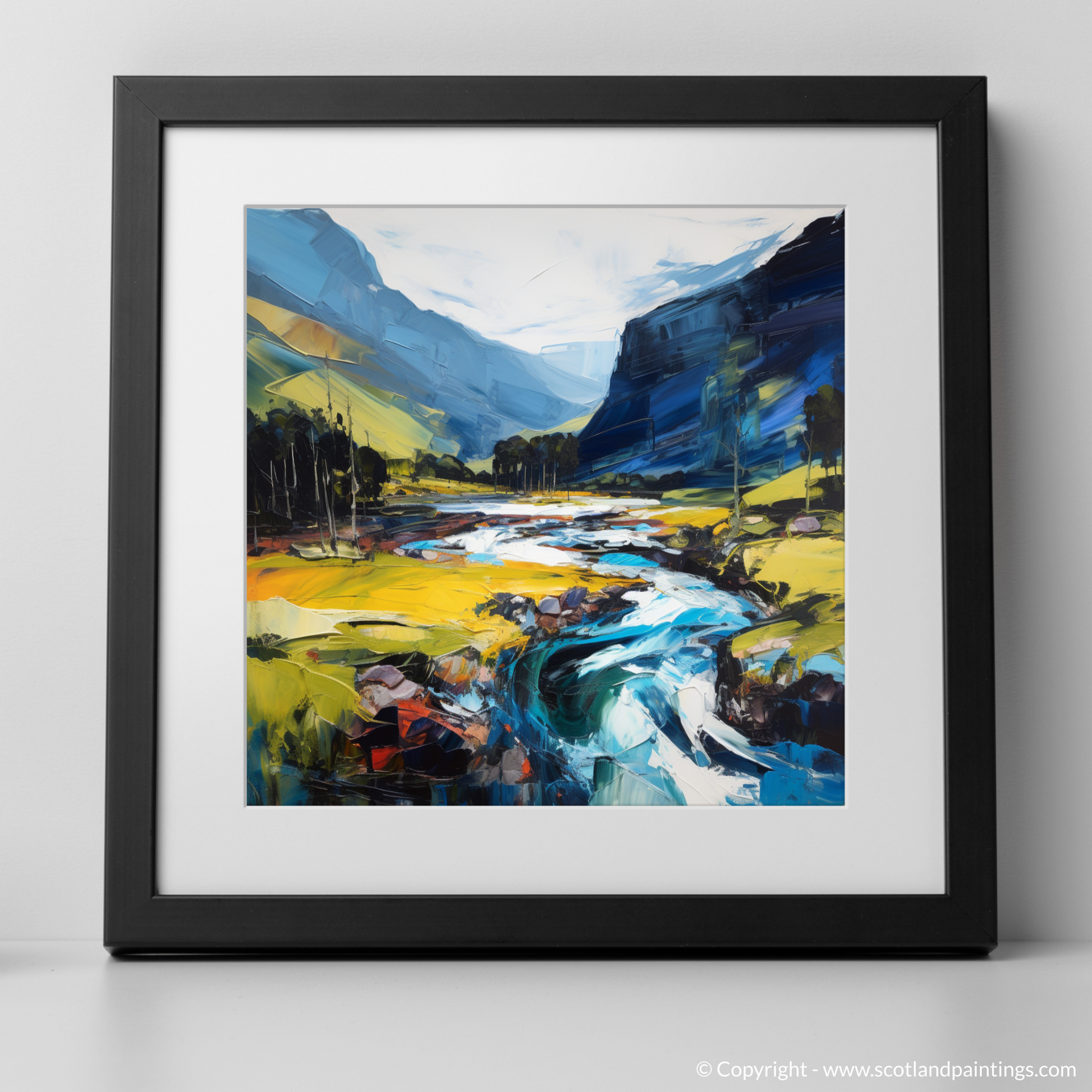 Art Print of Glen Esk, Angus with a black frame