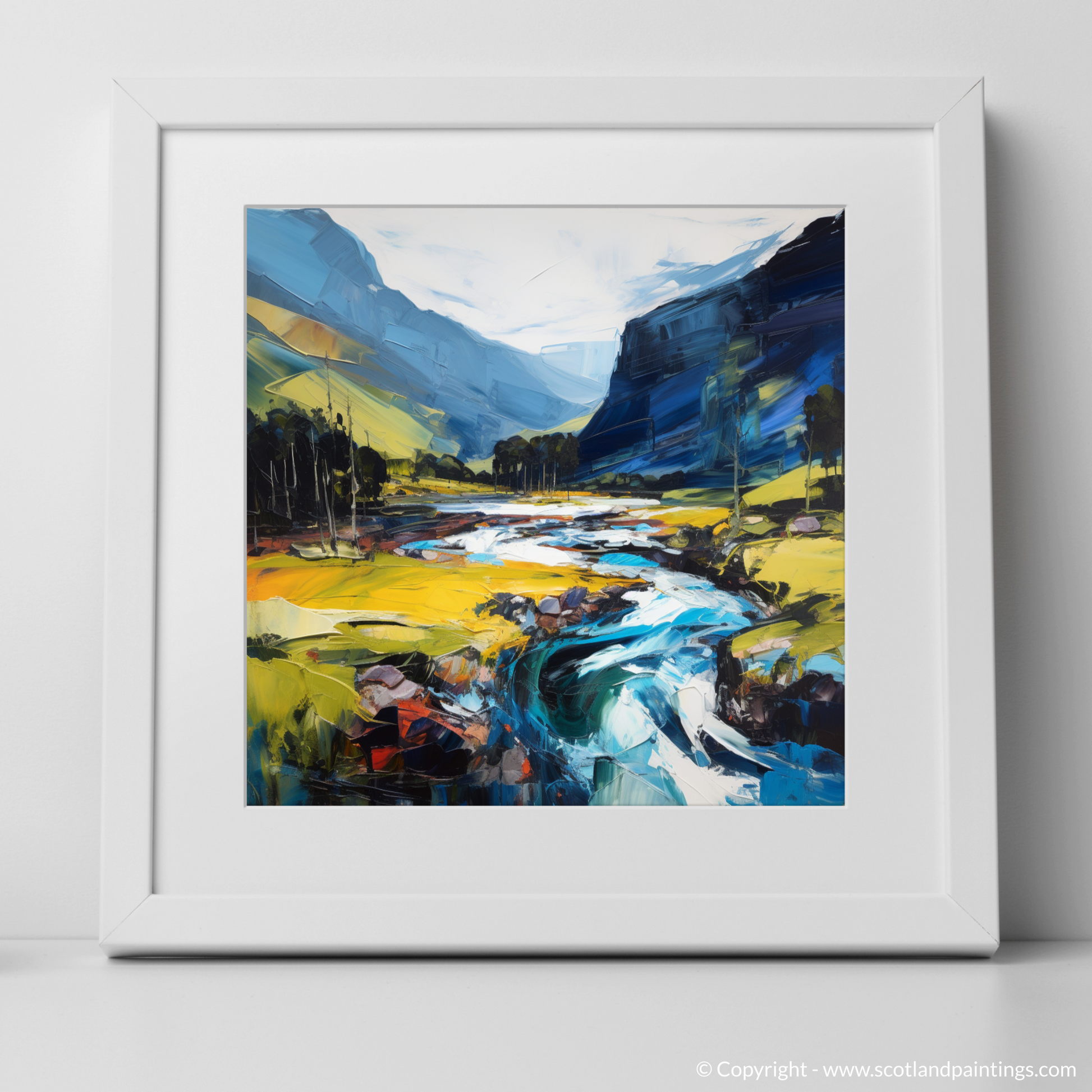 Art Print of Glen Esk, Angus with a white frame