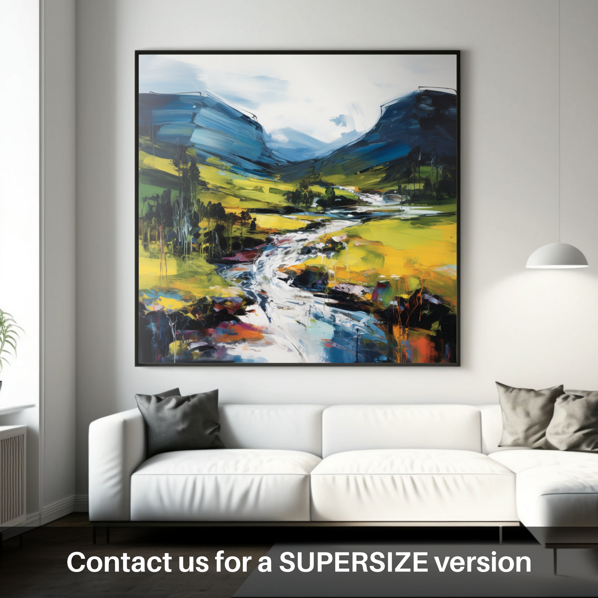 Huge supersize print of Glen Esk, Angus