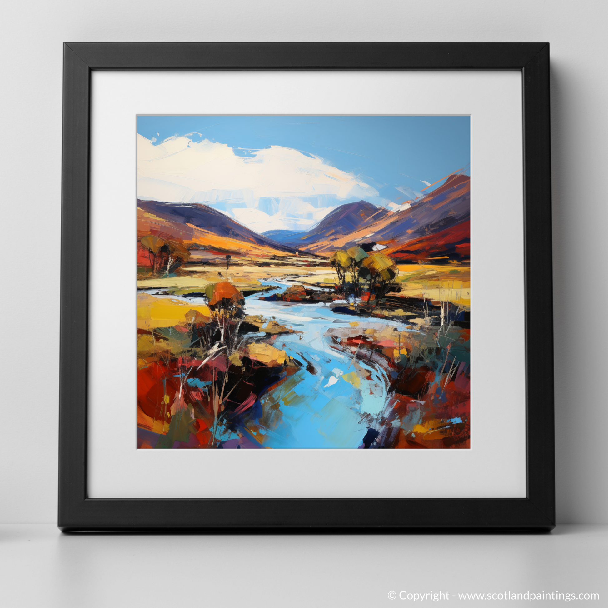 Art Print of Glen Esk, Angus with a black frame