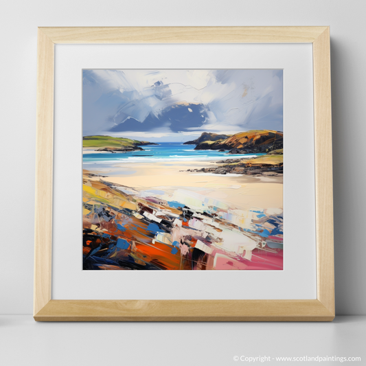 Art Print of Balnakeil Bay, Durness, Sutherland with a natural frame