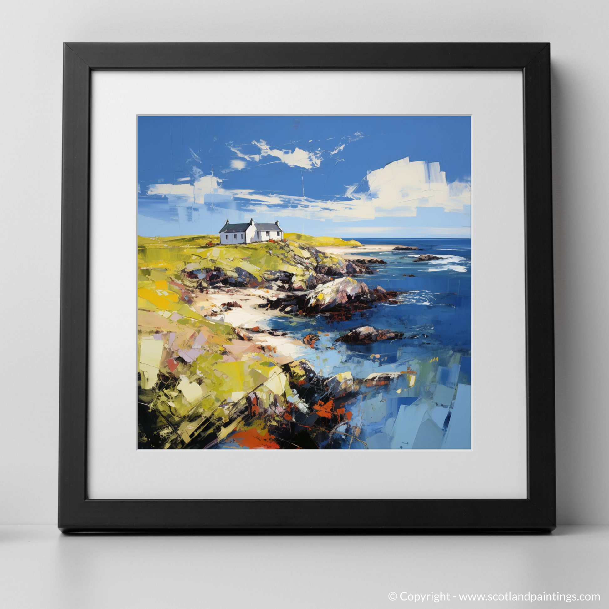 Art Print of Isle of Islay, Inner Hebrides with a black frame