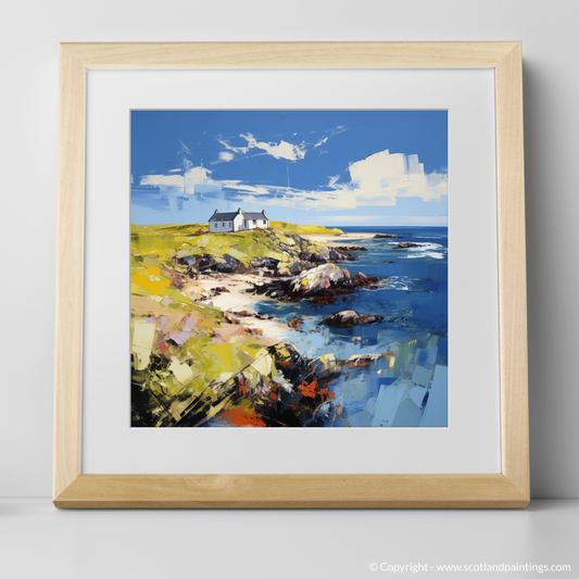 Art Print of Isle of Islay, Inner Hebrides with a natural frame