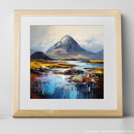 Art Print of Beinn Alligin, Wester Ross with a natural frame