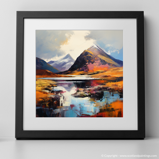 Art Print of Beinn Alligin, Wester Ross with a black frame