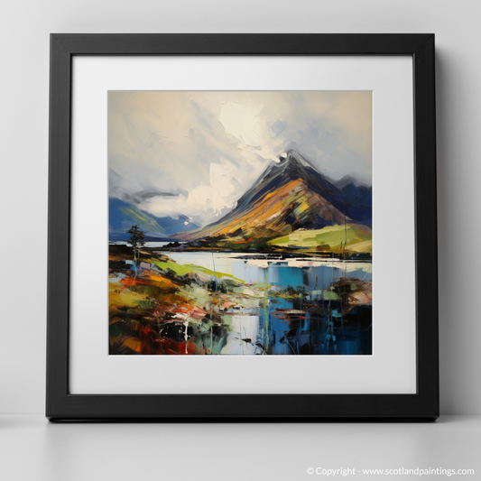 Art Print of Beinn Alligin, Wester Ross with a black frame